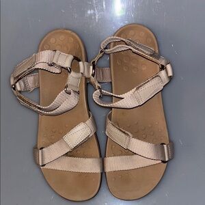 Vionic Tan Sandals Comfortable Casual Footwear